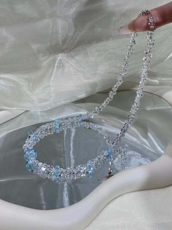 Clear Quartz Teardrop Necklace NO. 0190