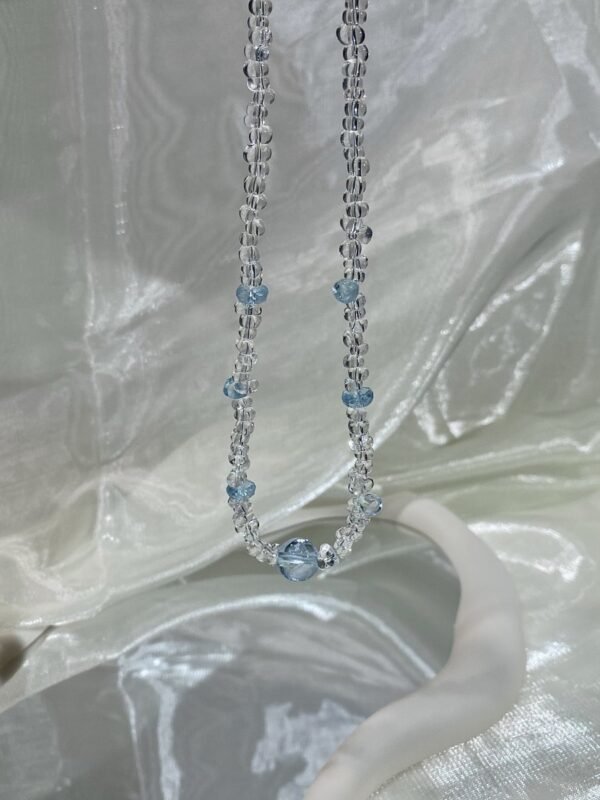 Clear Quartz Teardrop Necklace NO. 0190