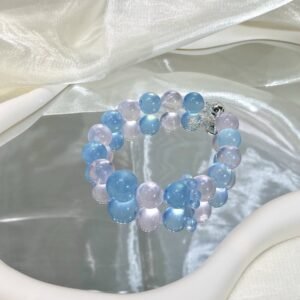 hc-0191-e7ac676833eec77d0e3403329e7e007a.jpg Aquamarine Bubble Bracelet NO. 0191