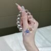 hc-0192-e86b9ff9b22625938459277cd1ab48b1.jpg Clear Quartz Bubble Bracelet NO. 0192