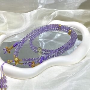 Amethyst Mala Necklace NO. 0193