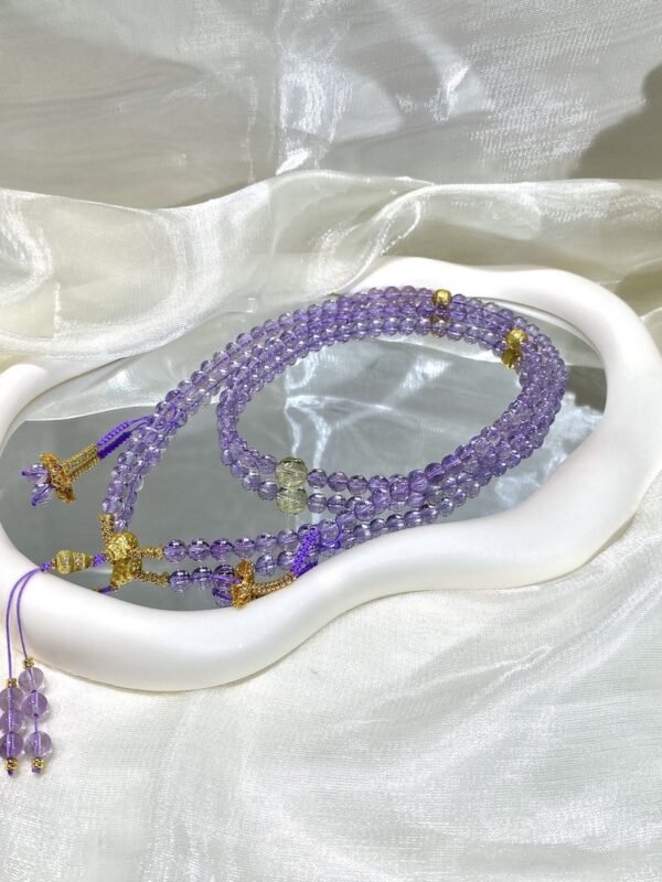Amethyst Mala Necklace NO. 0193