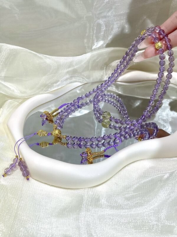 Amethyst Mala Necklace NO. 0193