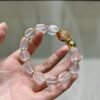 Rose Quartz Barrel Bracelet NO. 0200