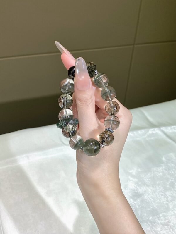 Phantom Quartz Double-Point Bracelet NO. 0215