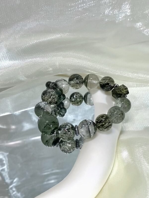Phantom Quartz Double-Point Bracelet NO. 0215