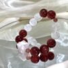 Rose Quartz Sugar-Cube Bracelet NO. 0226