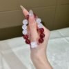 Rose Quartz Sugar-Cube Bracelet NO. 0226
