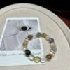 Clear Quartz Sugar-Cube Bracelet NO. 0235