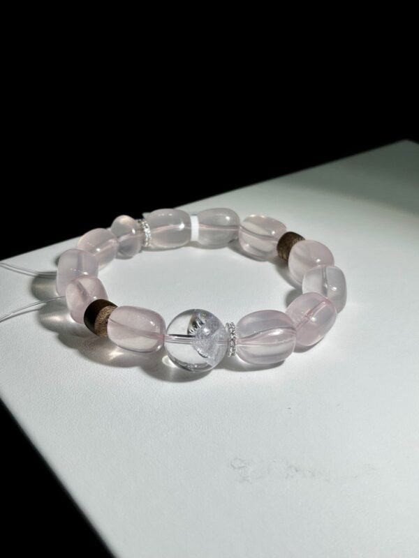 Rose Quartz Freeform Bracelet NO. 0256