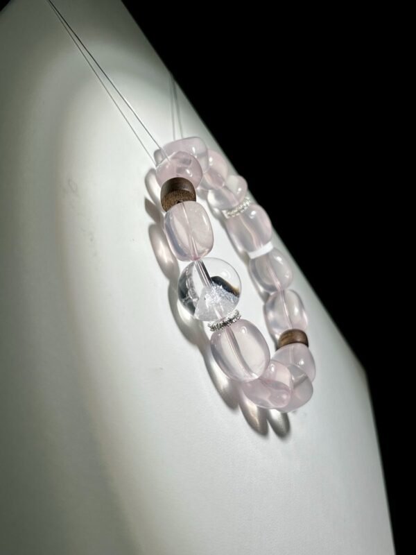 Rose Quartz Freeform Bracelet NO. 0256