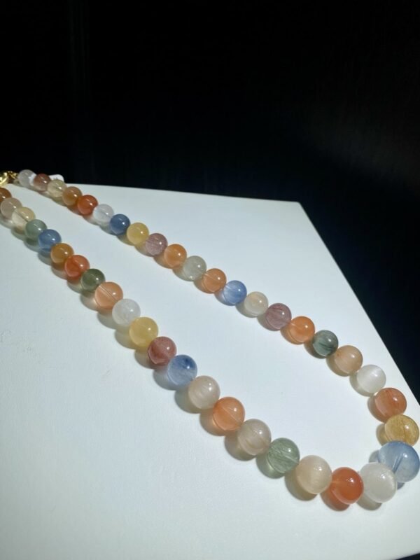 hc-0273-4f0dc9ef6ad8b053a618f46db52c2bf1.jpg Fairy-Hair Quartz Mala Necklace NO. 0273