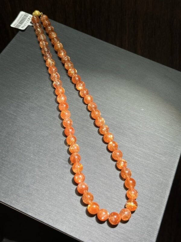 hc-0278-646a2f5f61fe6aced06a2d113c362c5b.jpg Golden Sunstone Mala Necklace NO. 0278