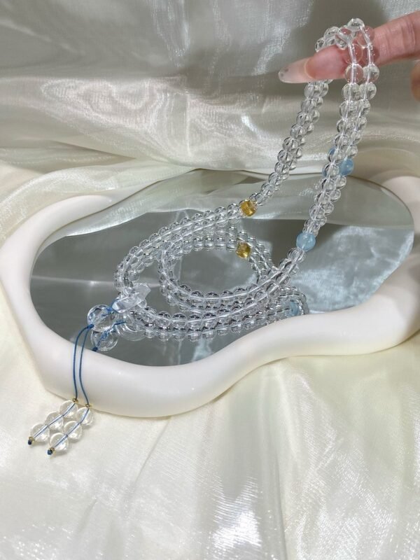 hc-0280-44707a3c22c7a5dc0b2aa8b1dd5d5148.jpg Clear Quartz Mala Bracelet NO. 0280