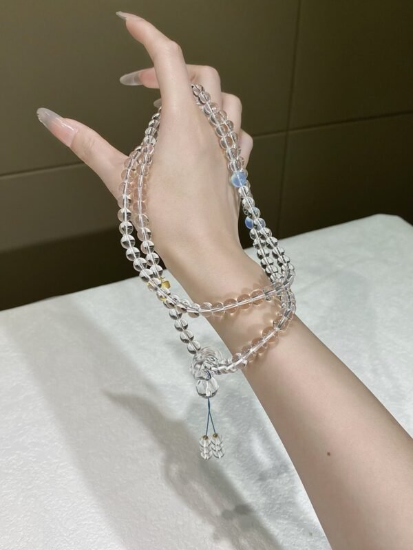 hc-0280-76caf46396759ef6e5c9611b3ac00456.jpg Clear Quartz Mala Bracelet NO. 0280