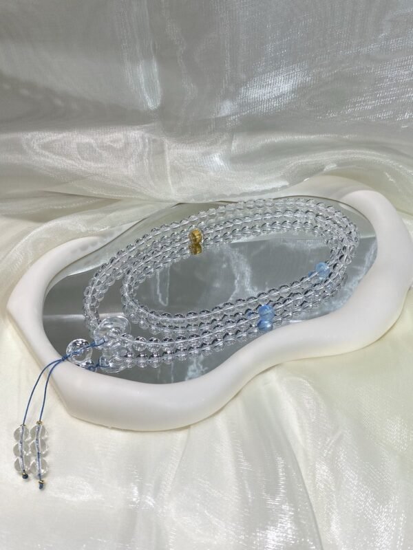 hc-0280-eb732bf64ca41315ed38cc11d3e91a41.jpg Clear Quartz Mala Bracelet NO. 0280