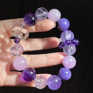 Amethyst Double-Point Bracelet NO. 0281