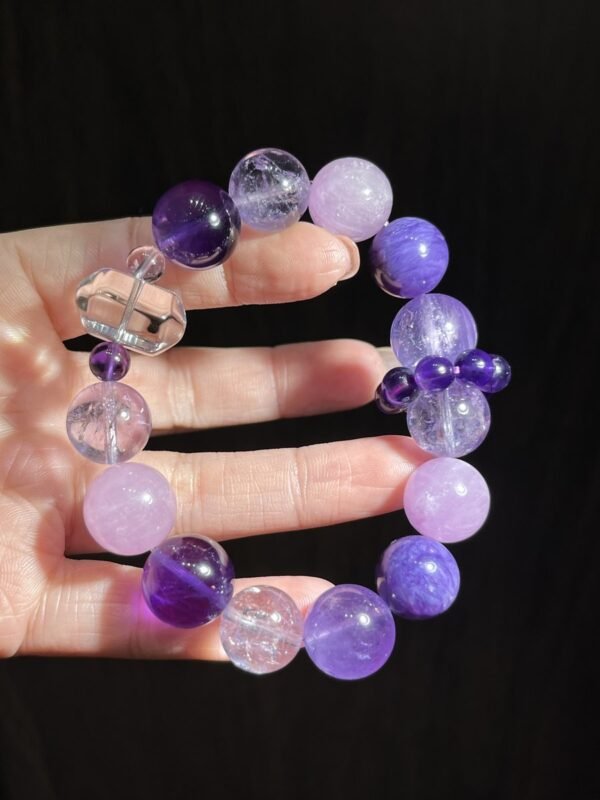 Amethyst Double-Point Bracelet NO. 0281