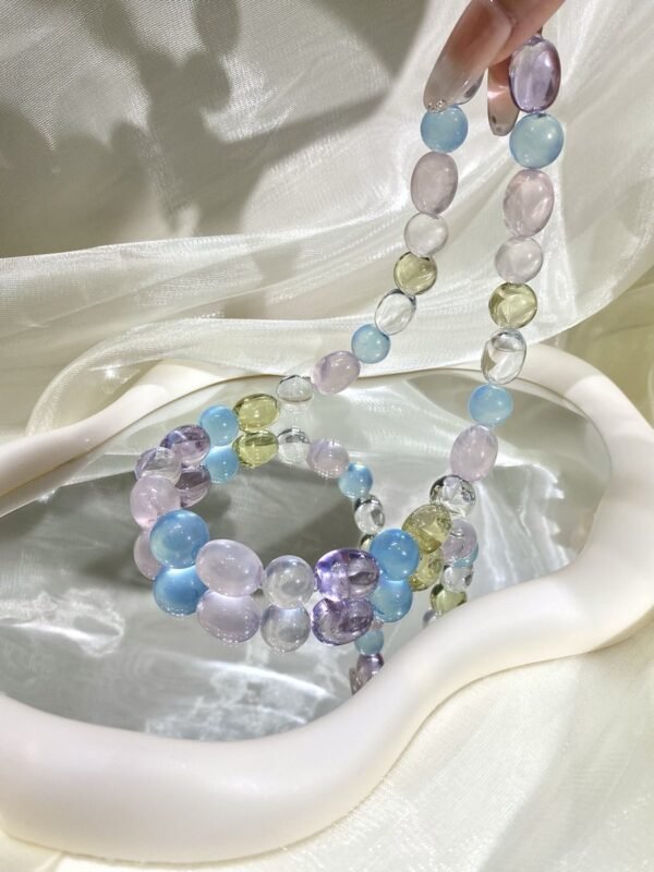 hc-0285-2b48b944df1bff059f4f0e51b46c366b.jpg Aquamarine Bubble Necklace NO. 0285