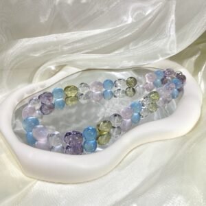 Aquamarine Bubble Necklace NO. 0285