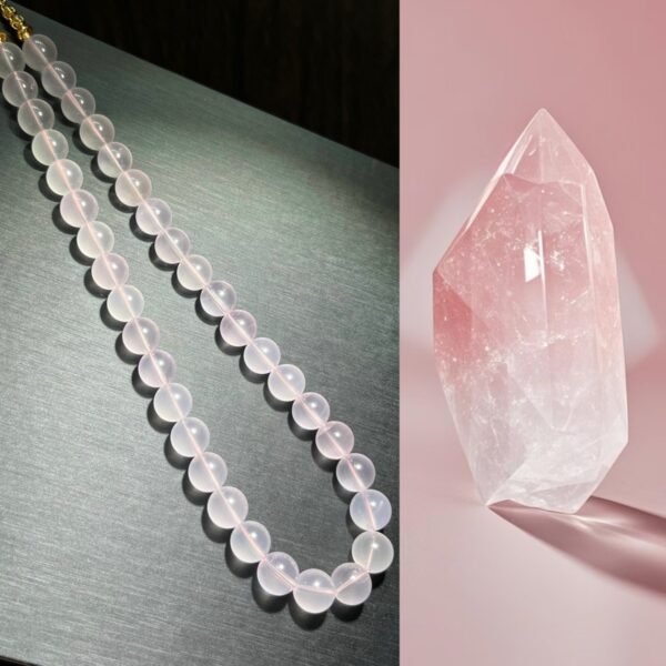 hc-0292-43e928a82be36b78edd769e15673c6c9.jpg Rose Quartz Necklace NO. 0292