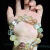 Rutilated Quartz Double-Point Bracelet NO. 0305