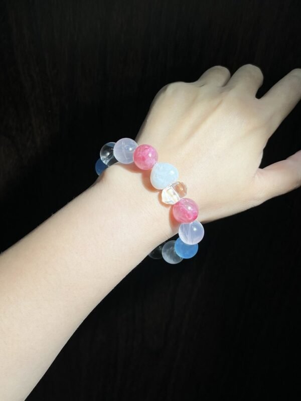hc-0313-0b3518a3159a537aaf85d72d86f45504.jpg Rose Quartz Double-Point Bracelet NO. 0313