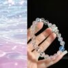 Rose Quartz Sugar-Cube Bracelet NO. 0349