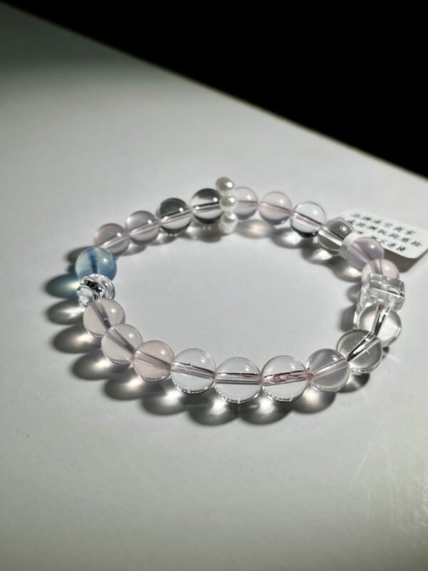 Rose Quartz Sugar-Cube Bracelet NO. 0349