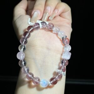 Amethyst Sugar-Cube Bracelet NO. 0350