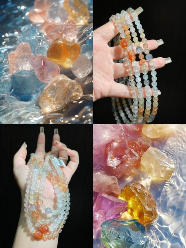 Fairy-Hair Quartz Bracelet with Pixiu NO. 0378