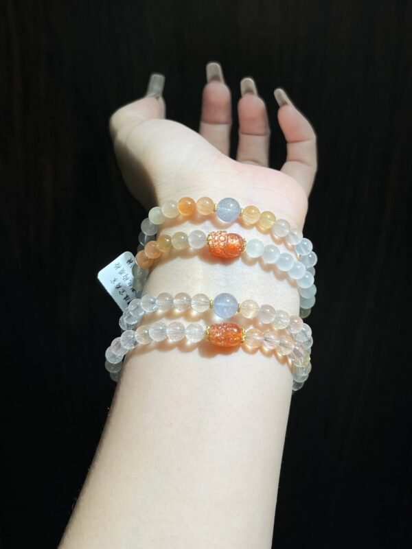 Fairy-Hair Quartz Bracelet with Pixiu NO. 0378