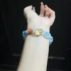 Topaz Sugar-Cube Bracelet with Pixiu NO. 0387