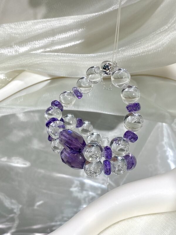 hc-0388-53dffb12eb889c9f2e61c16a3e5339a7.jpg Clear Quartz Bubble Bracelet NO. 0388