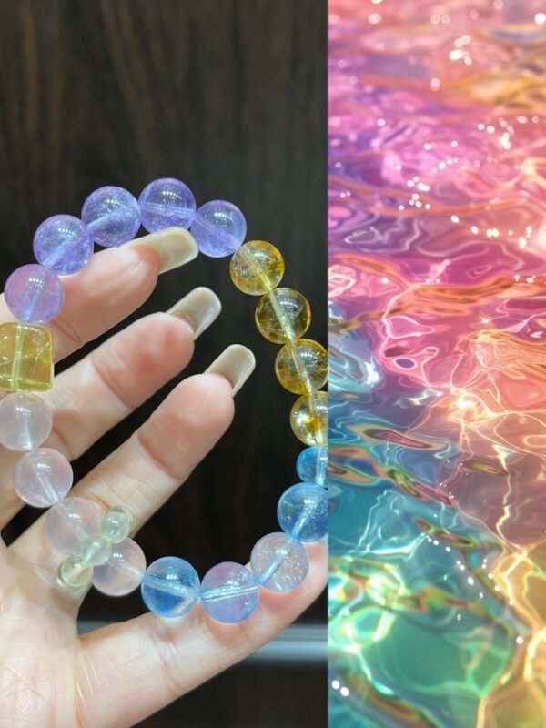 Amethyst Sugar-Cube Bracelet NO. 0393