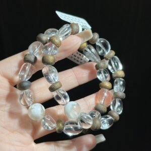 Phantom Quartz Freeform Bracelet NO. 0396