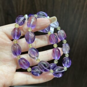 Rutilated Quartz Candy Bracelet NO. 0397