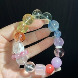 hc-0398-a14b24a422bd3e070187d489ea78352e.jpg Aquamarine Sugar-Cube Bracelet NO. 0398