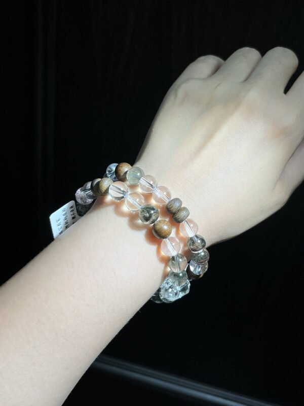 Phantom Quartz Double-Point Bracelet NO. 0401