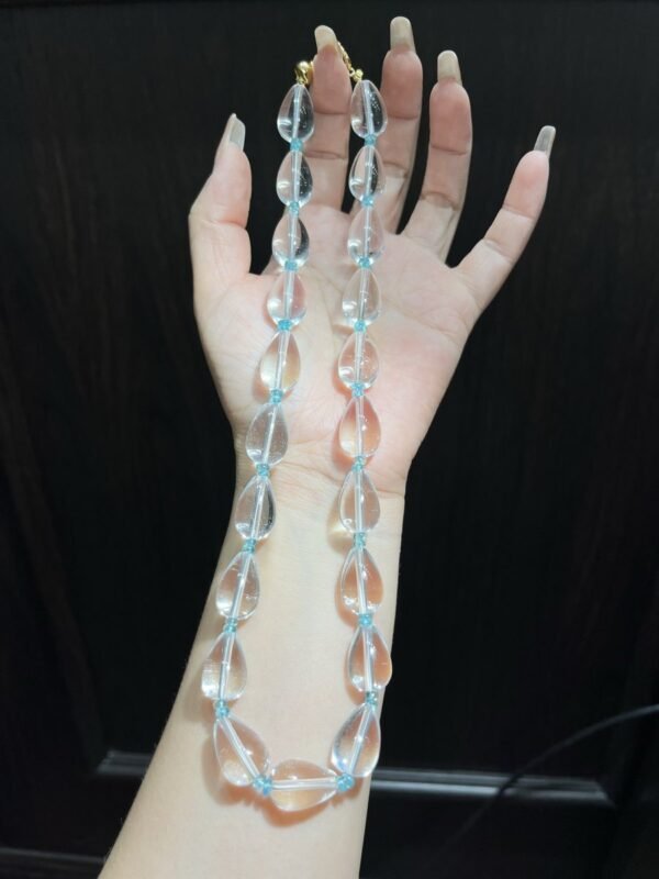 Clear Quartz Teardrop Bracelet NO. 0412