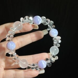 Clear Quartz Freeform Bracelet NO. 0424