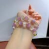 hc-0434-de4c6e3ea3670f9324af9f97da41fc39.jpg Kunzite Sugar-Cube Bracelet NO. 0434