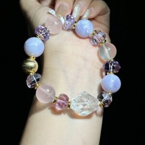 Rose Quartz Faceted Bracelet NO. 0436