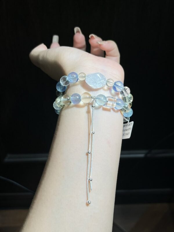 hc-0439-5615c05751b1649c6fdf68028f57f357.jpg Aquamarine Sugar-Cube Bracelet NO. 0439