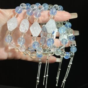hc-0439-5b3b93ea7108f3523b4f60e450feab62.jpg Aquamarine Sugar-Cube Bracelet NO. 0439