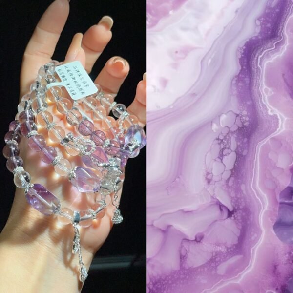 hc-0442-28fb020d940191f132a041be5b4691f2.jpg Clear Quartz Freeform Bracelet NO. 0442