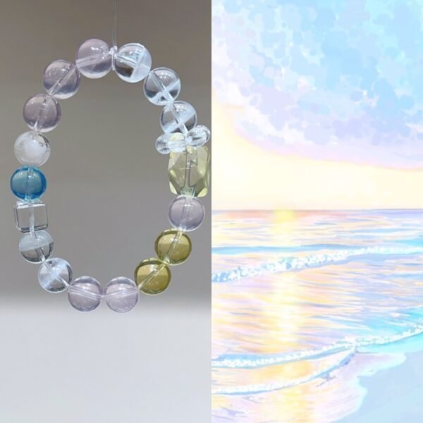 hc-0463-0771fa366955e7f6c84e2ec152ec1fd8.jpg Rose Quartz Sugar-Cube Bracelet NO. 0463