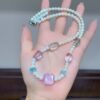 hc-0482-0b076aee54a46a68def15a0f3d5d1eb6.jpg Kunzite Sugar-Cube Necklace NO. 0482