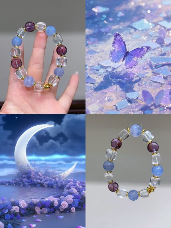 Agate Sugar-Cube Bracelet NO. 0484