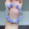 Clear Quartz Sugar-Cube Bracelet NO. 0504
